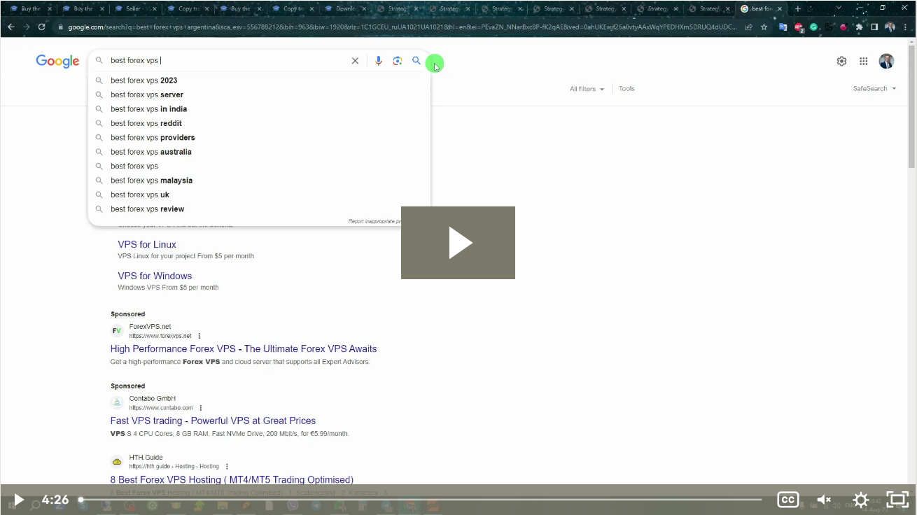 MetaTrader4 | Rental of VPS