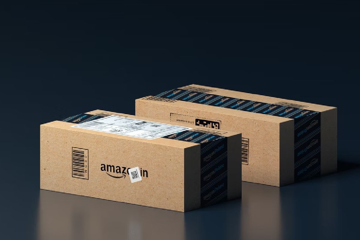 Cajas de Amazon, una de las empresas con acciones más rentables.