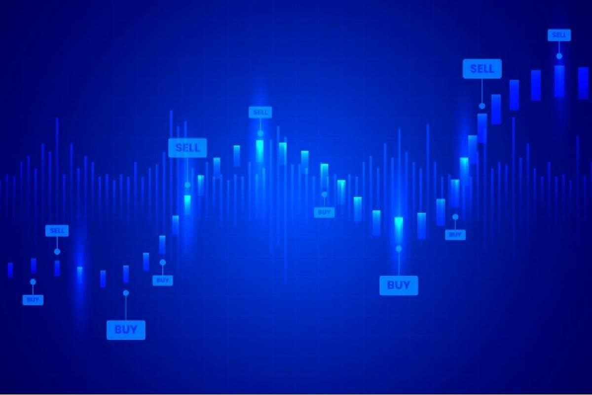 Vector que representa la compra y venta de criptos, algo que se hace de forma segura gracias a la red P2P.