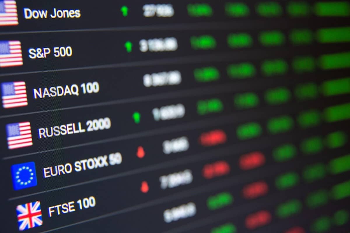 Proyección de índices bursátiles más importantes del mundo, entre ellos el NASDAQ 100, que replica el QQQ.