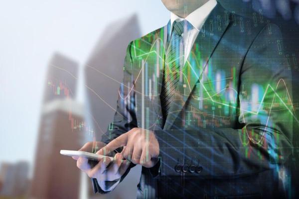 Concepto de inversionista del mercado Forex.